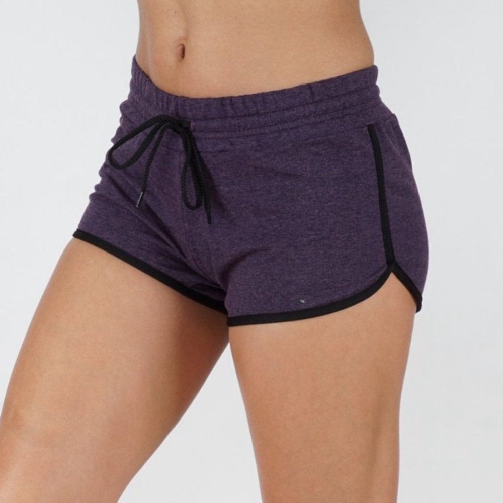 🆕NIP: FIT DIVISION: Casual Shorts with Elastic Waistband- Eggplant SZ XL